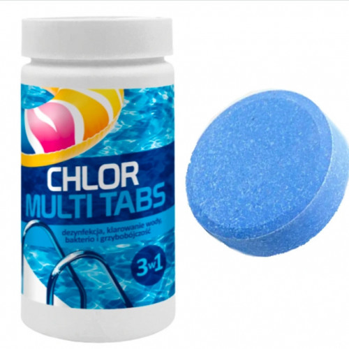 CHLOR MULTI TABS 3w1 TABLETKI DO BASENU 200 g 1 kg GAMIX