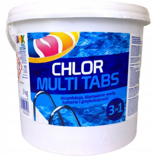 CHLOR MULTI TABS 3w1 TABLETKI DO BASENU 5 kg GAMIX