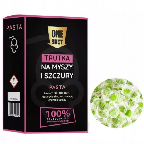 Silna trutka trucizna na myszy szczury 1 kg pasta OneShot